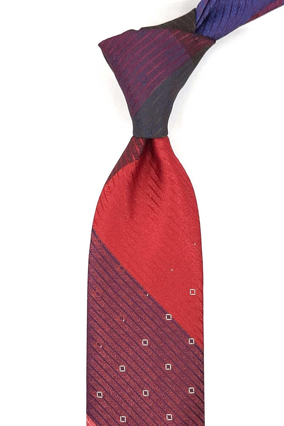 Küçük Desen Çok Renkli Patchwork Kravat KK13239