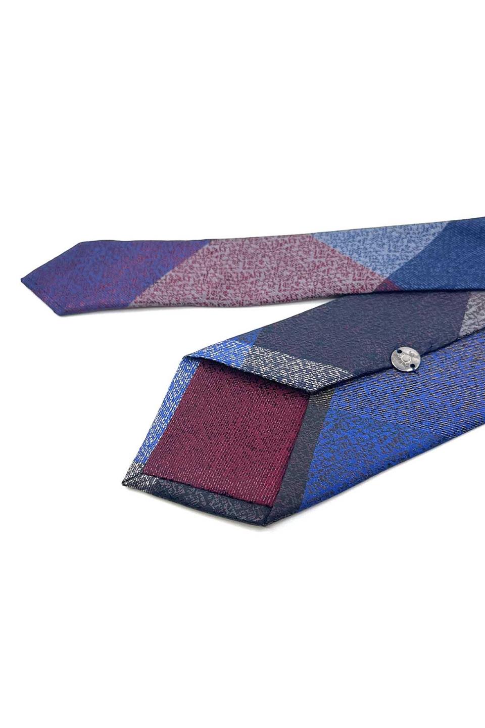 Kum Desen Çok Renkli Patchwork Klasik Kravat KK12191