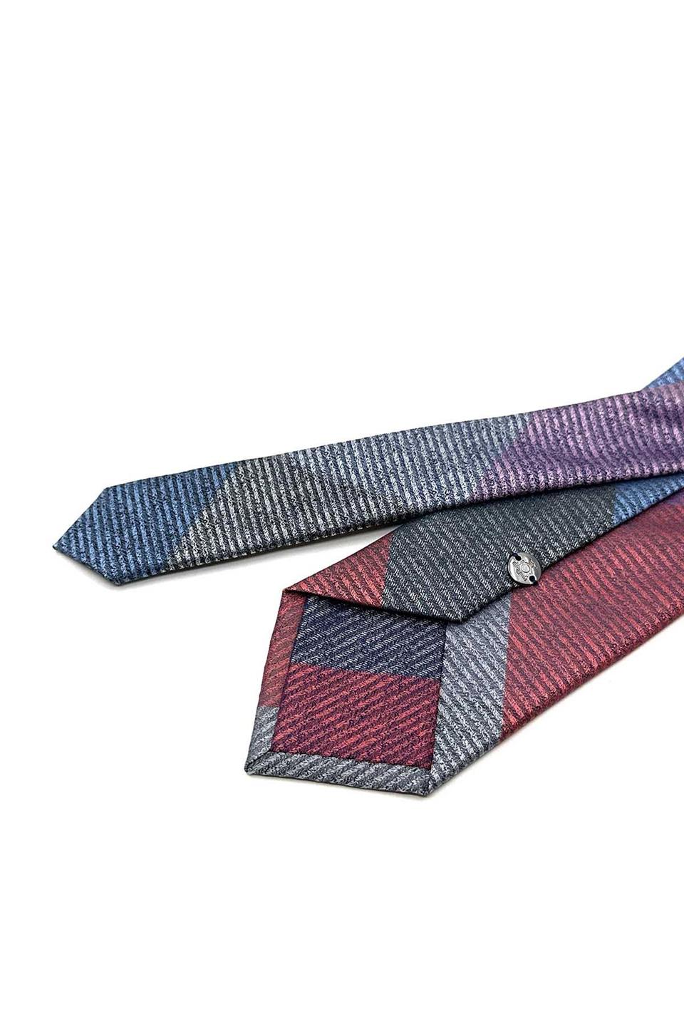 Kum Desen Çok Renkli Patchwork Klasik Kravat KK12786