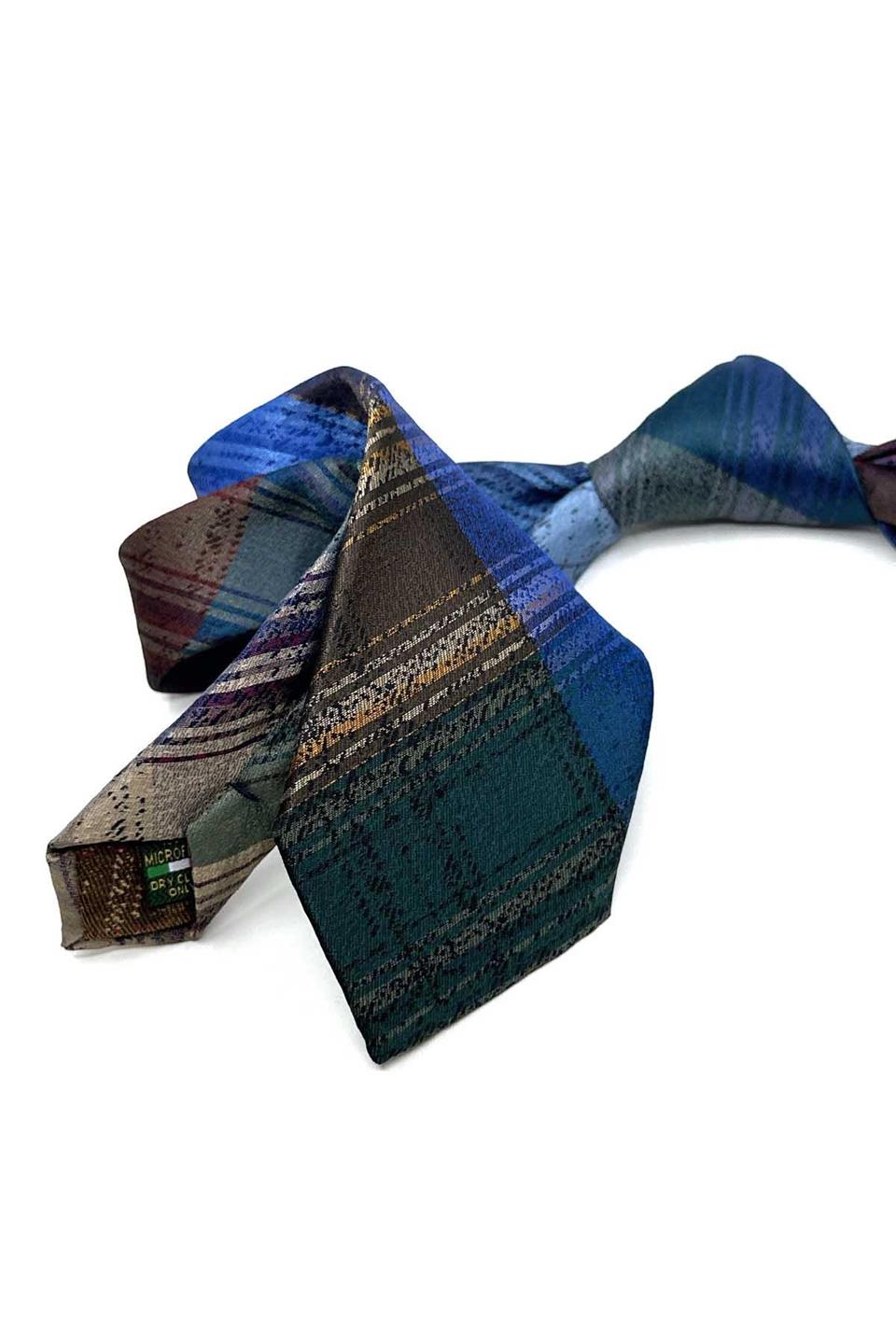 Kum Desen Çok Renkli Patchwork Klasik Kravat KK12790