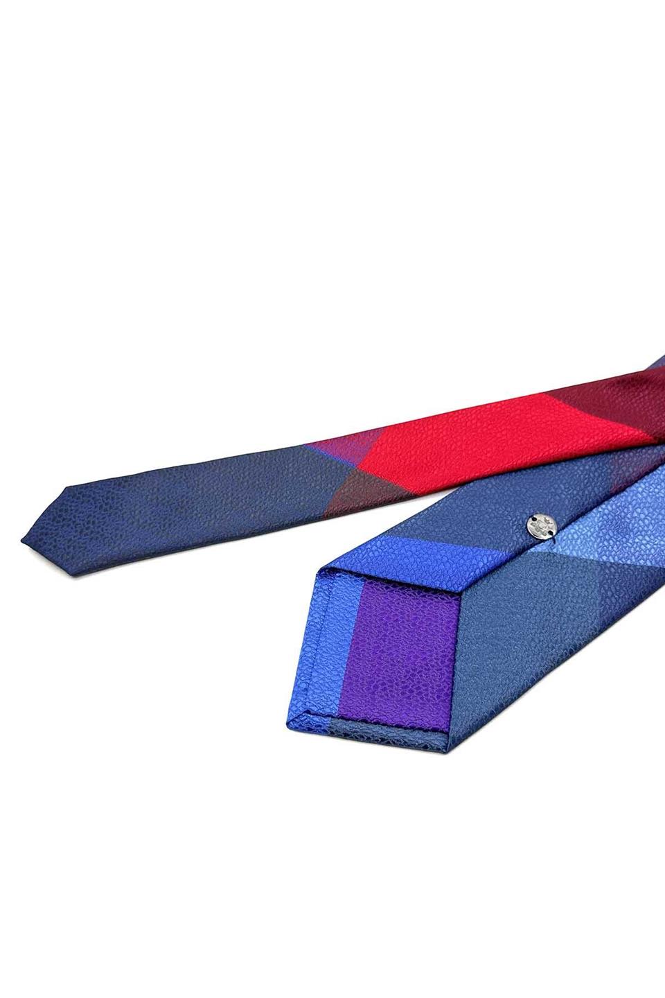 Kum Desen Çok Renkli Patchwork Klasik Kravat KK12778