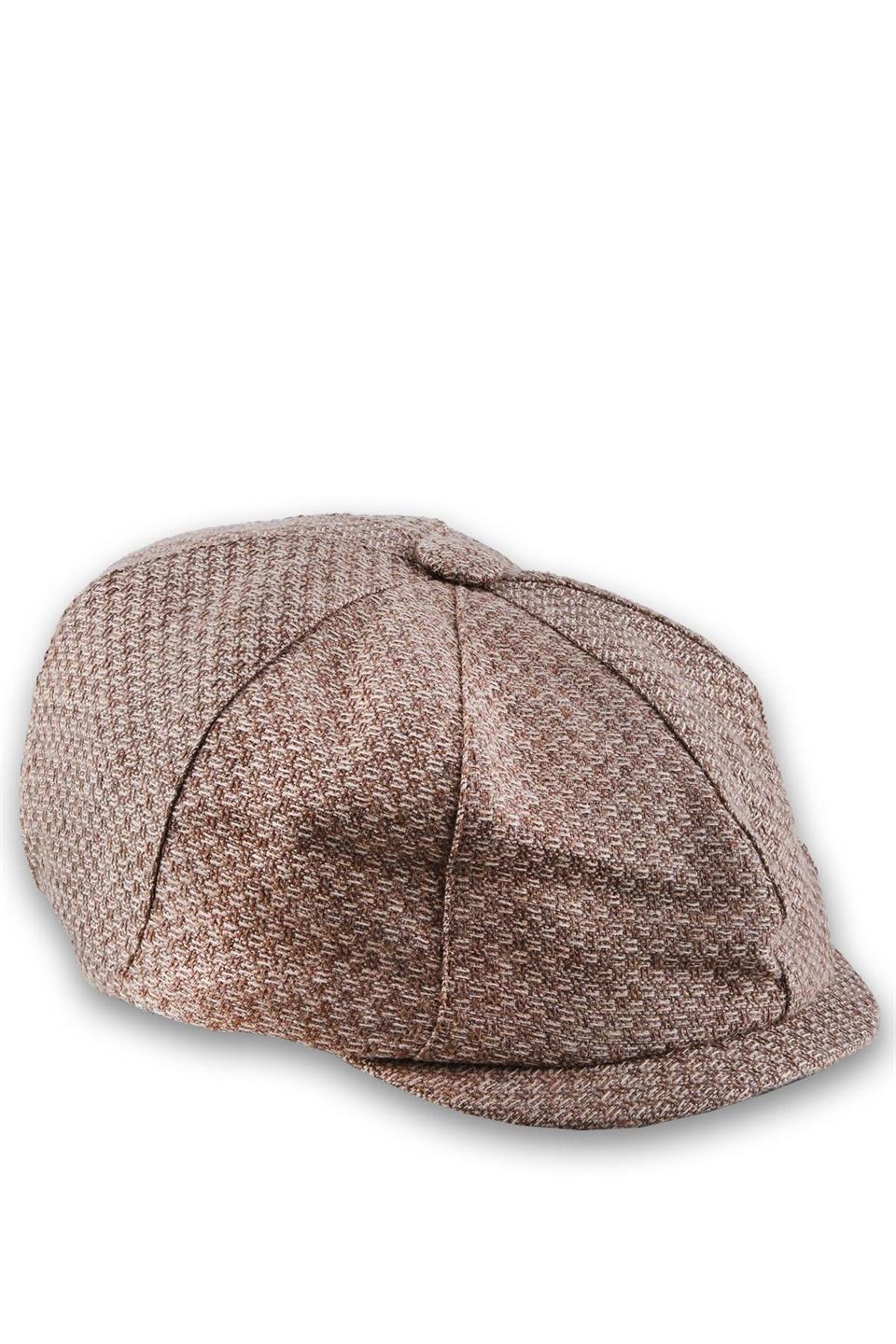La Pescara Bej Yün Erkek Kasket Şapka KST12