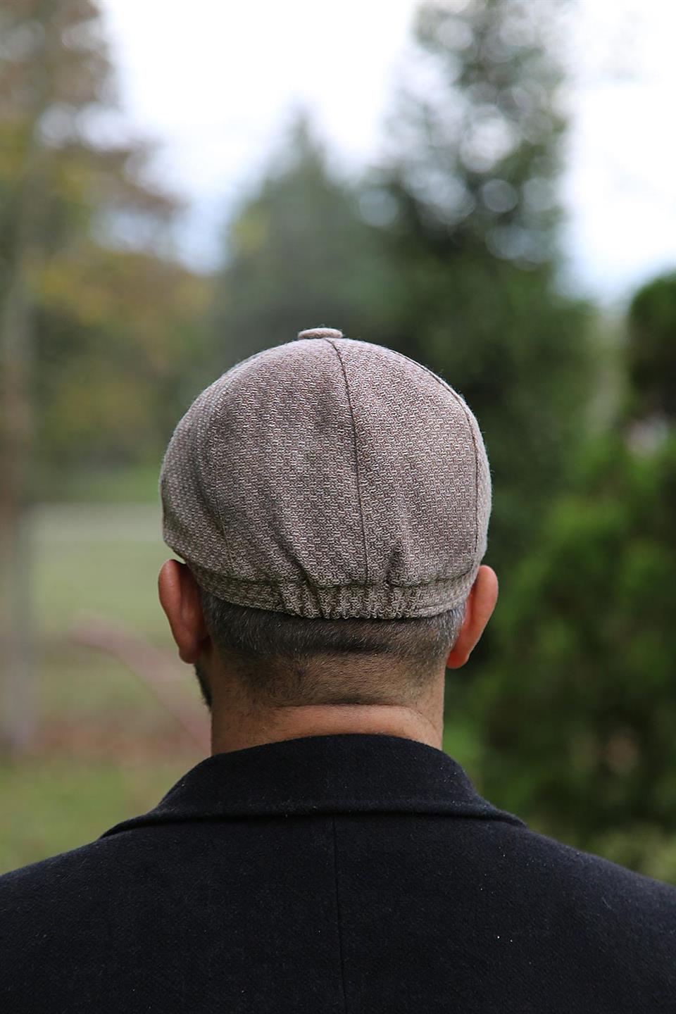 La Pescara Bej Yün Erkek Kasket Şapka KST12