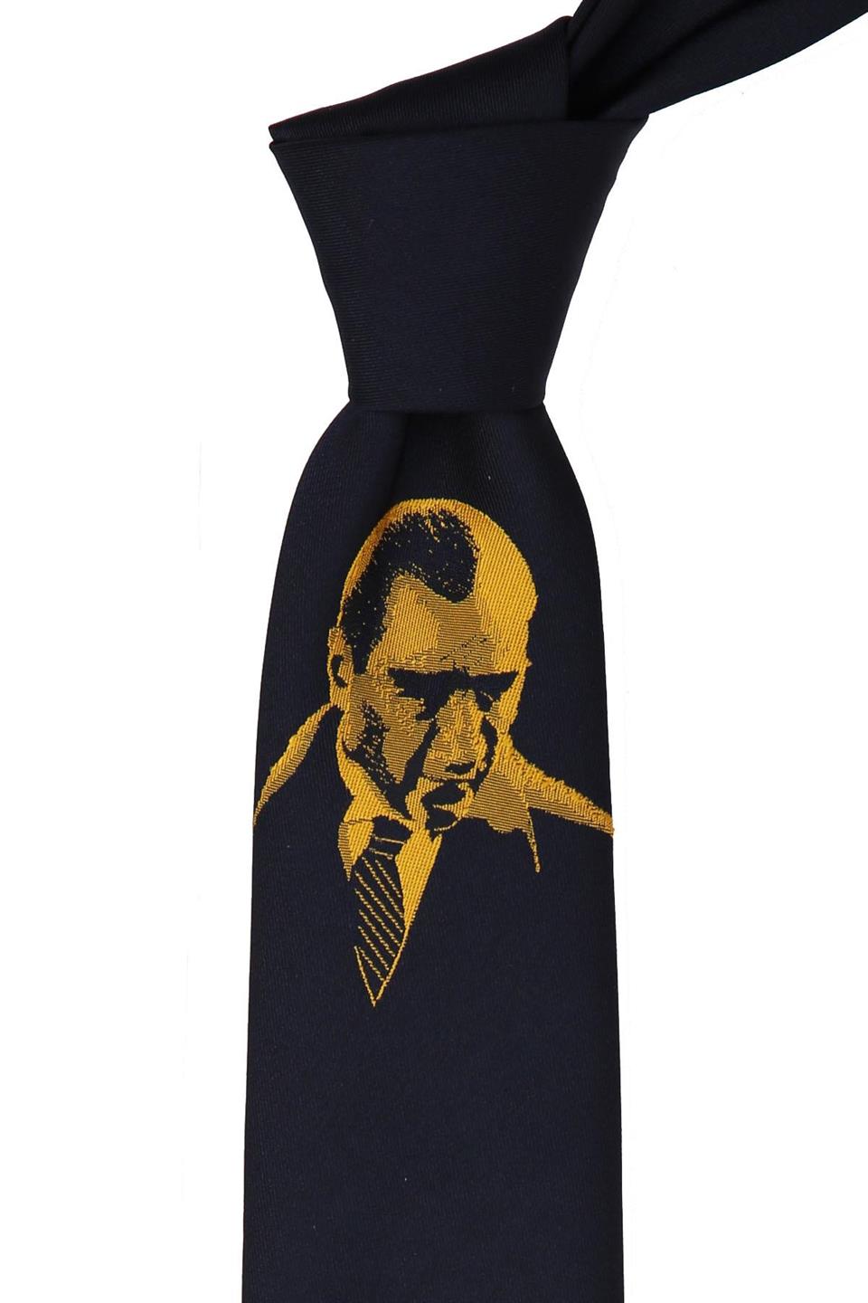 Lacivert Atatürk Kravatı TR68