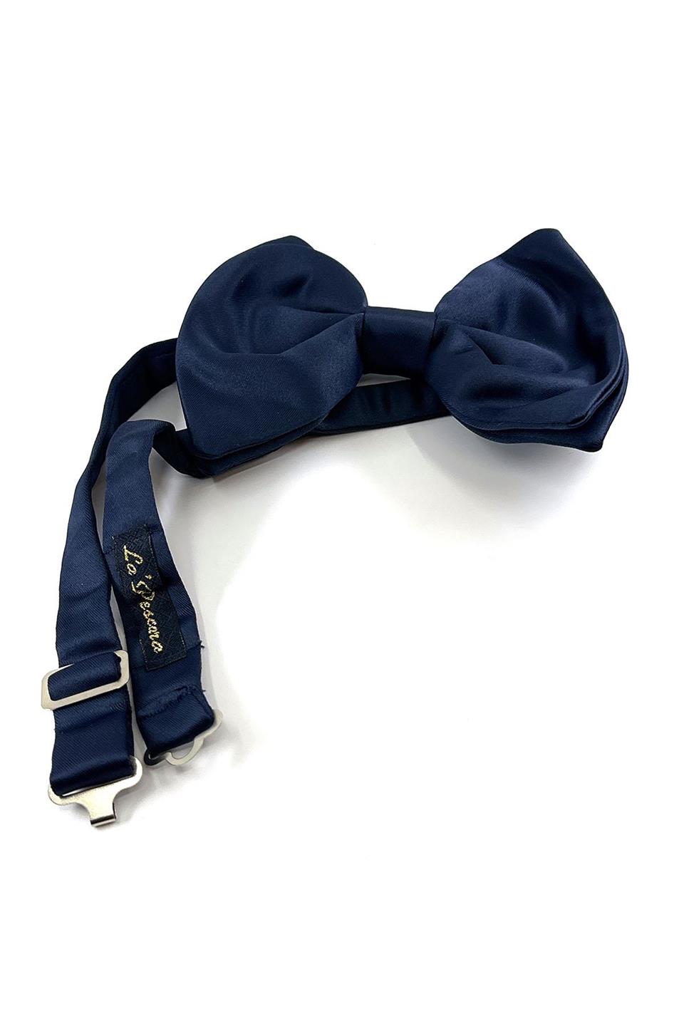 Lacivert Büyük Saten Papyon SP39