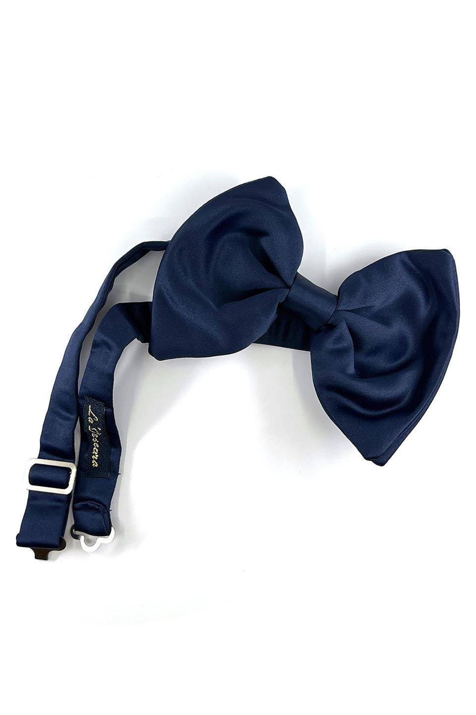 Lacivert Büyük Saten Papyon SP39