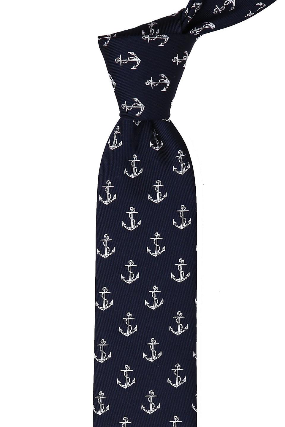 Lacivert Çapa Desen Slim Kravat SK7073