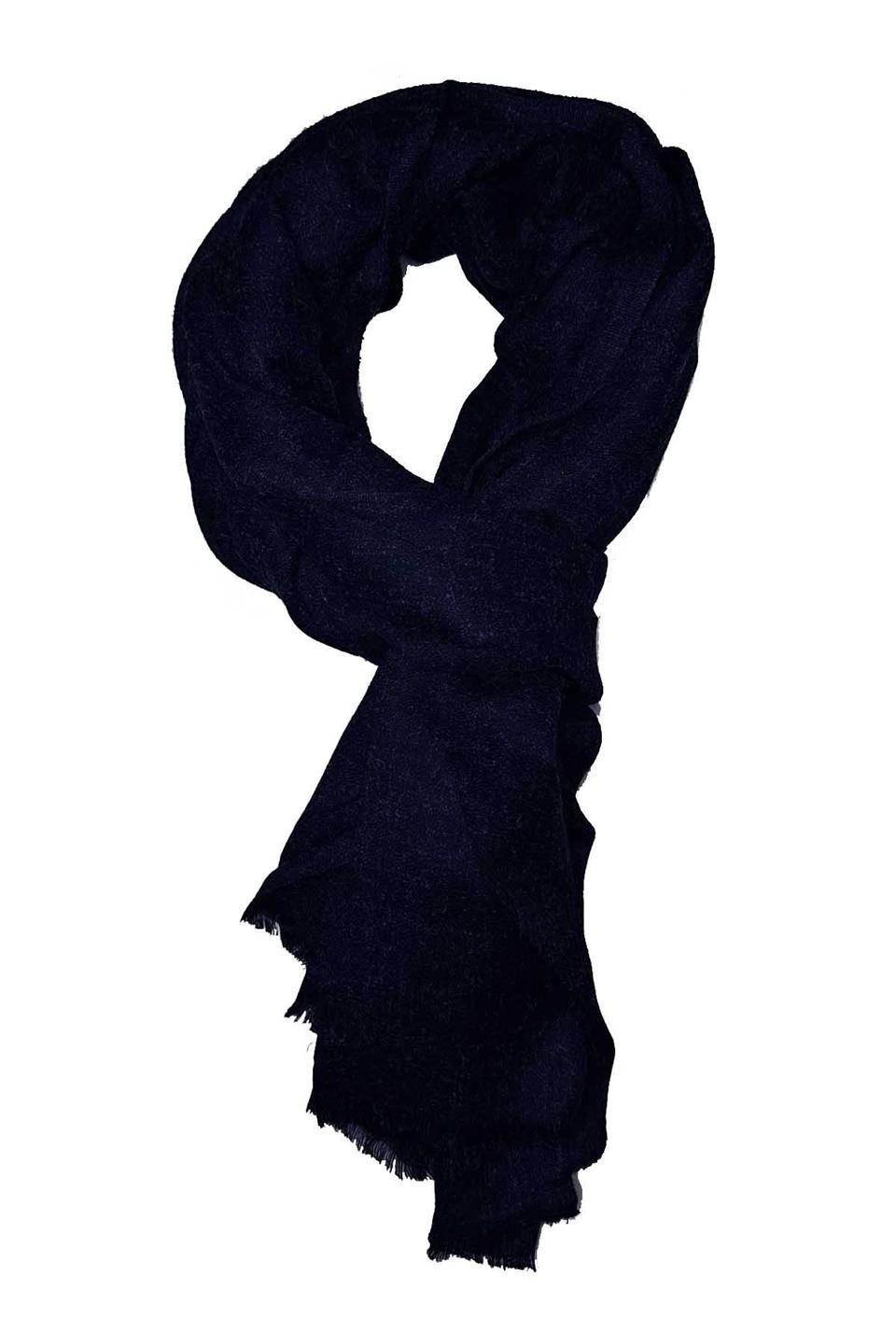 Lacivert Düz Unisex Şal Kaşkol K635