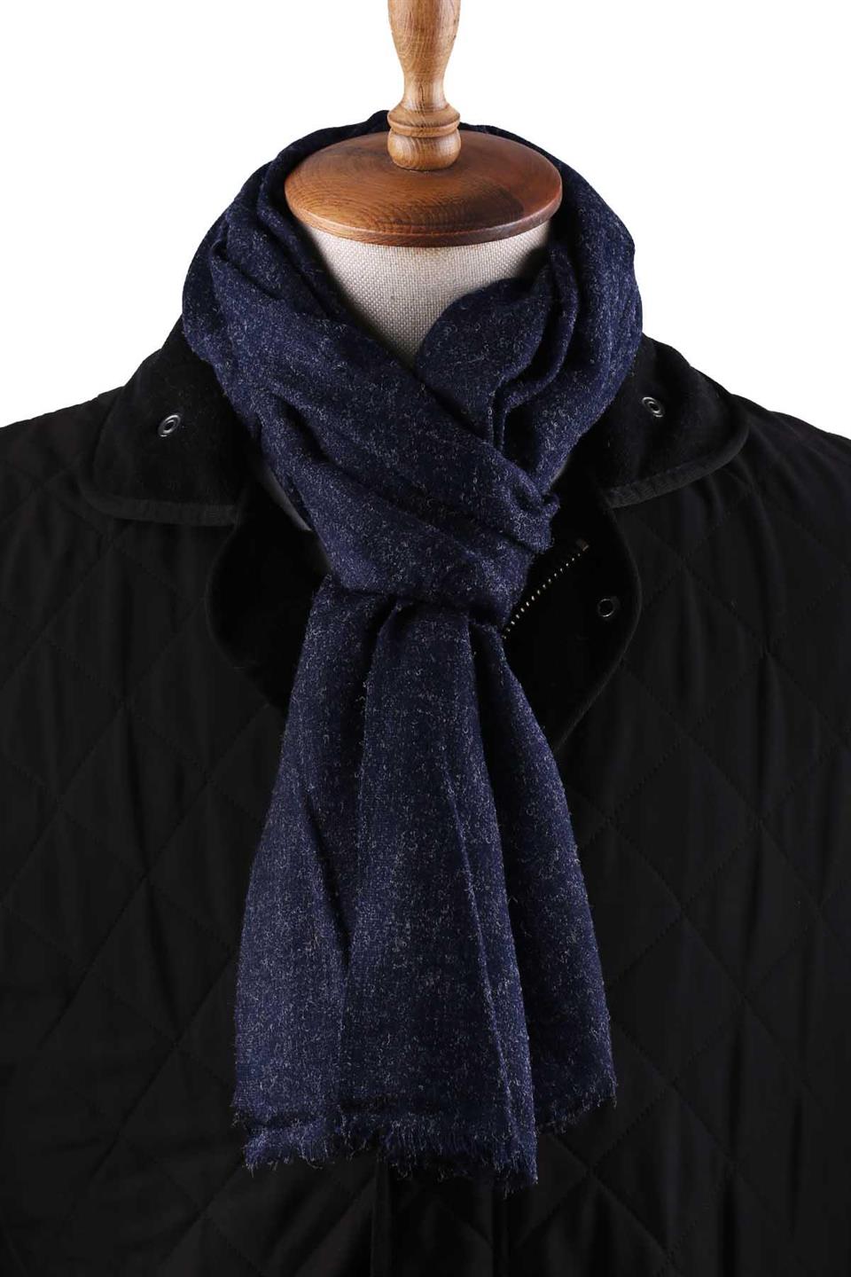 Lacivert Düz Unisex Şal Kaşkol K635