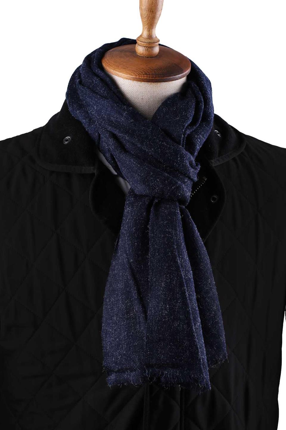 Lacivert Düz Unisex Şal Kaşkol K635