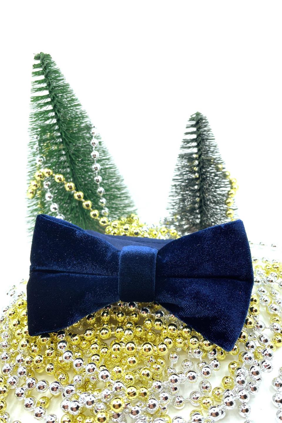 Lacivert Kadife Papyon P496