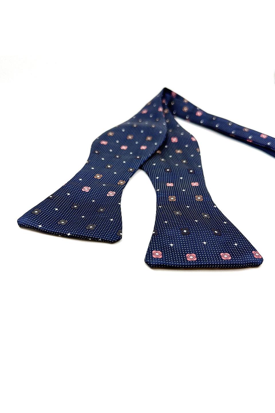 Lacivert Küçük Desen Açık Papyon AP132