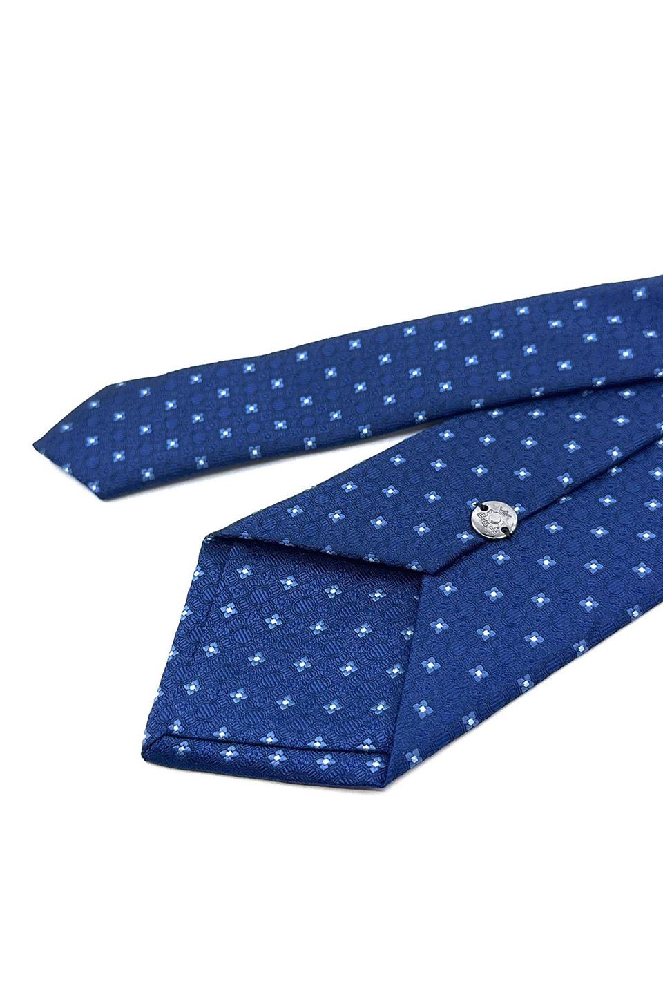 Lacivert Küçük Desen Mendilli Klasik Kravat KK11862