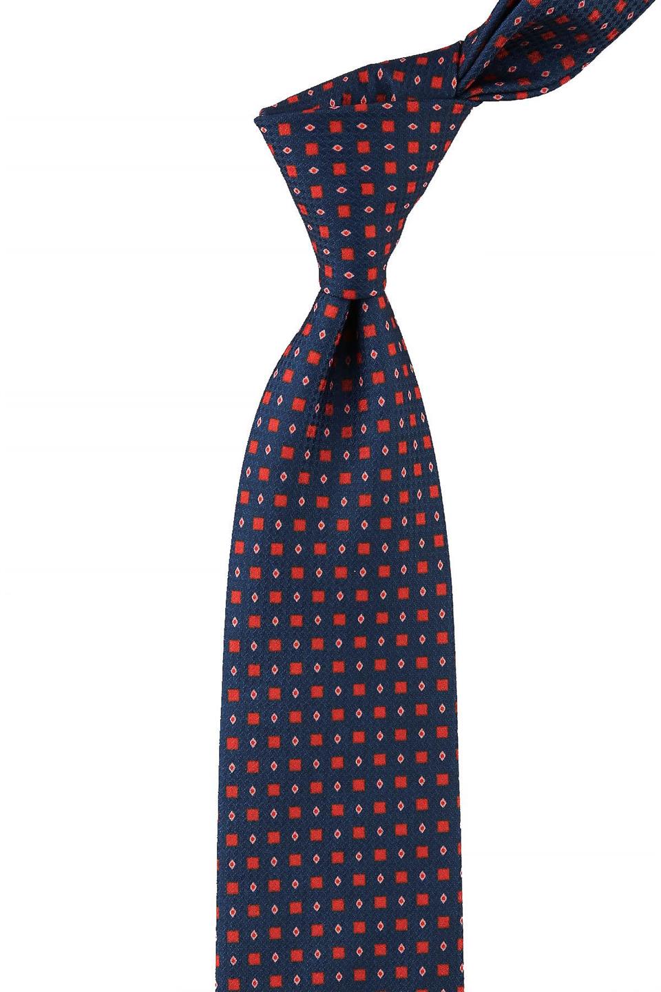 Lacivert Küçük Desen Mendilli Klasik Kravat KK10707