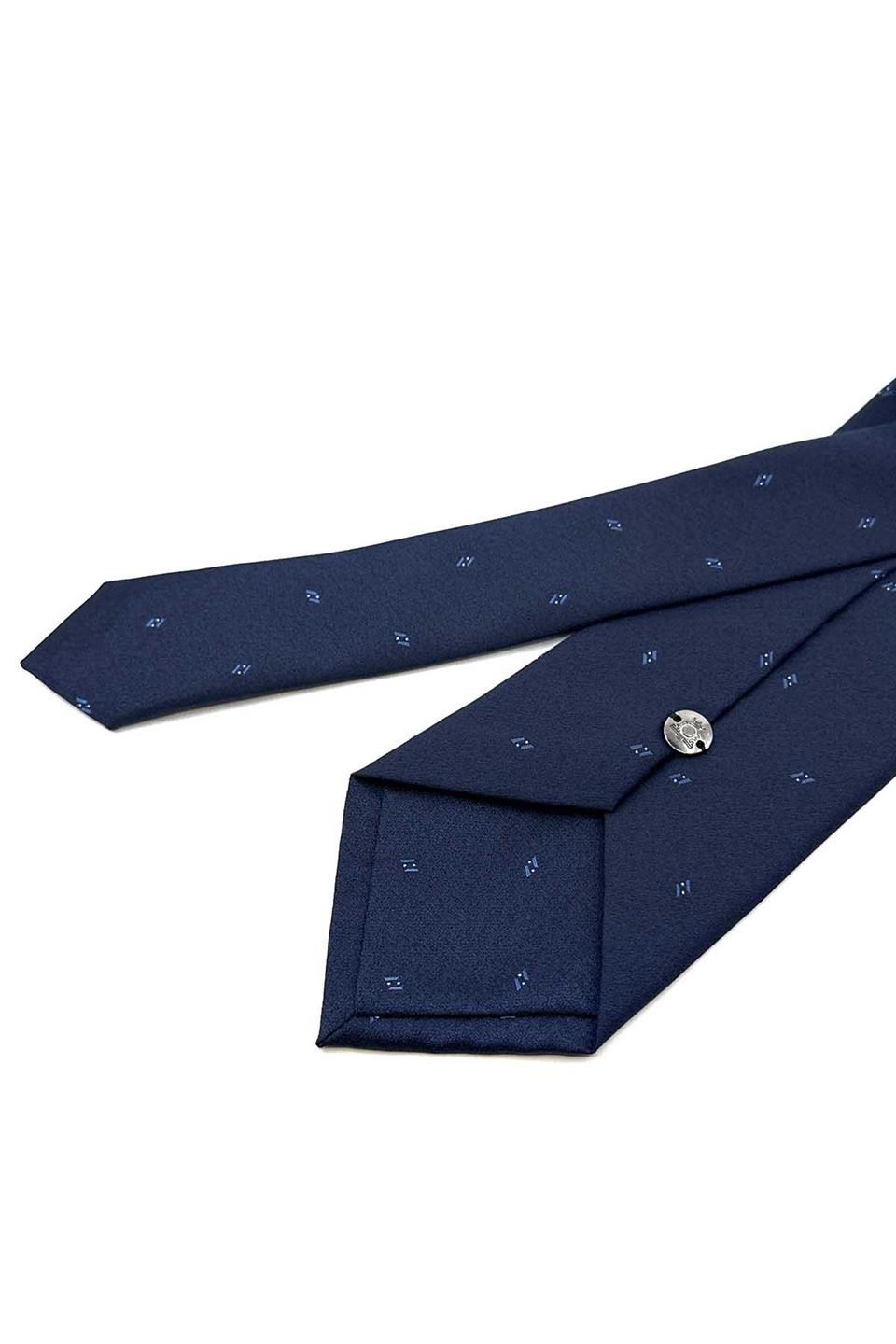 Lacivert Küçük Desen Mendilli Klasik Kravat KK12462