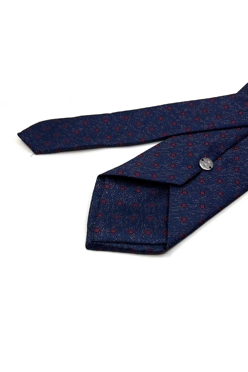 Lacivert Küçük Desen Mendilli Klasik Kravat KK13515