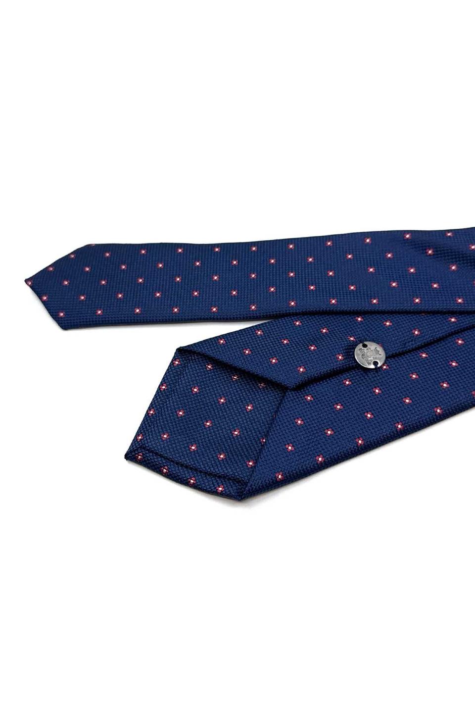 Lacivert Küçük Desen Slim Kravat SK7967