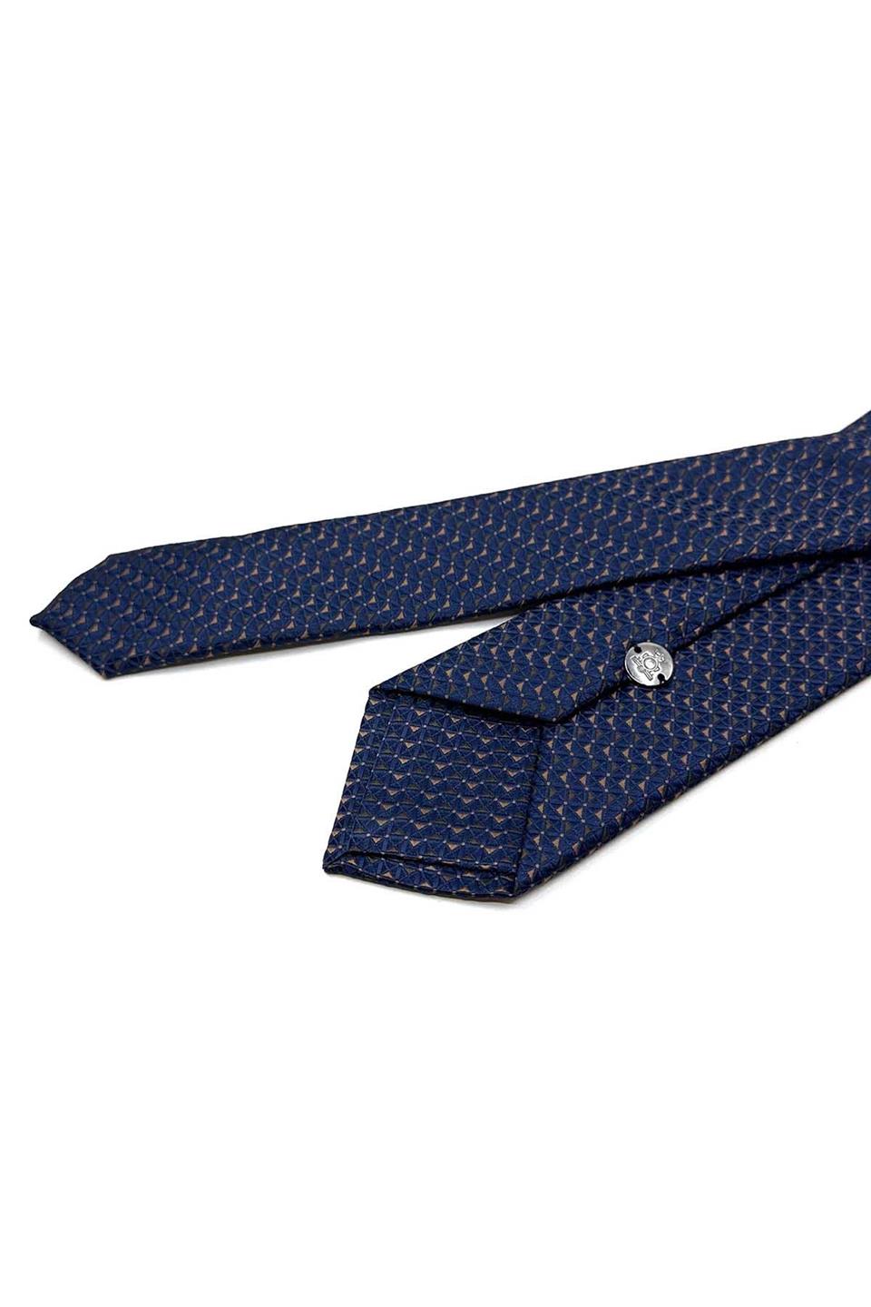 Lacivert Küçük Desen Slim Kravat SK8009