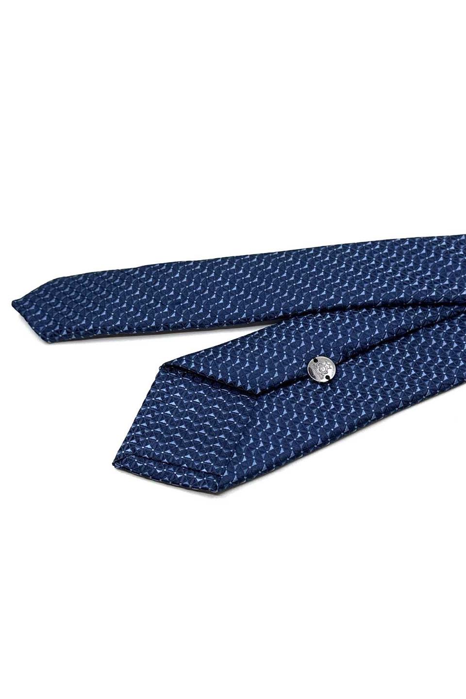 Lacivert Küçük Desen Slim Kravat SK8016