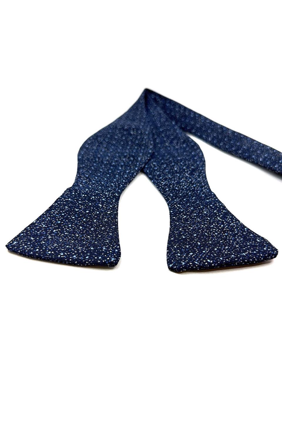 Lacivert Kum Desen Açık Papyon AP165