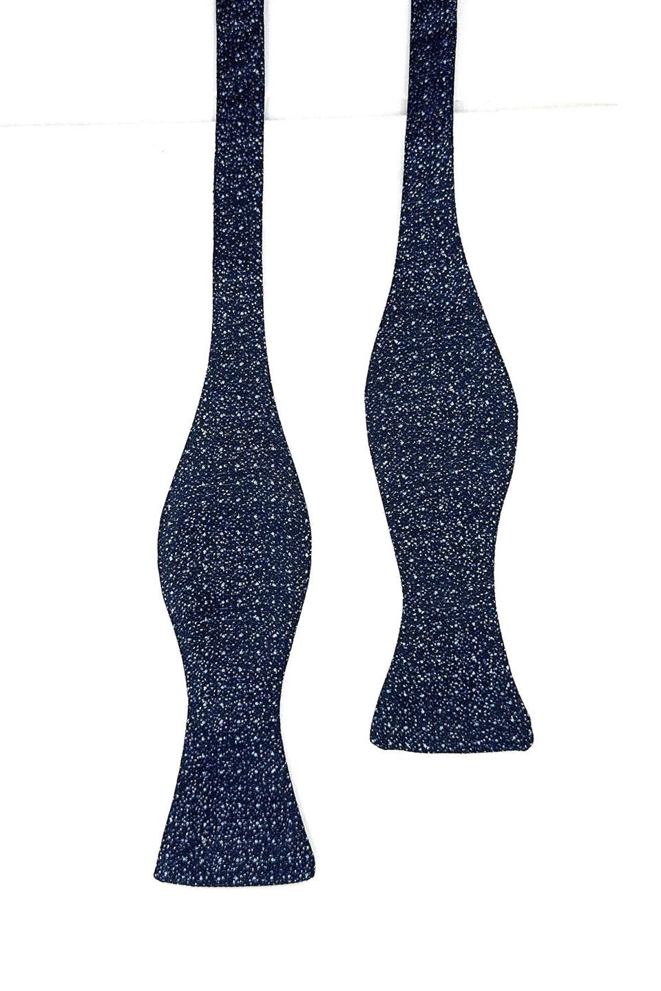 Lacivert Kum Desen Açık Papyon AP165