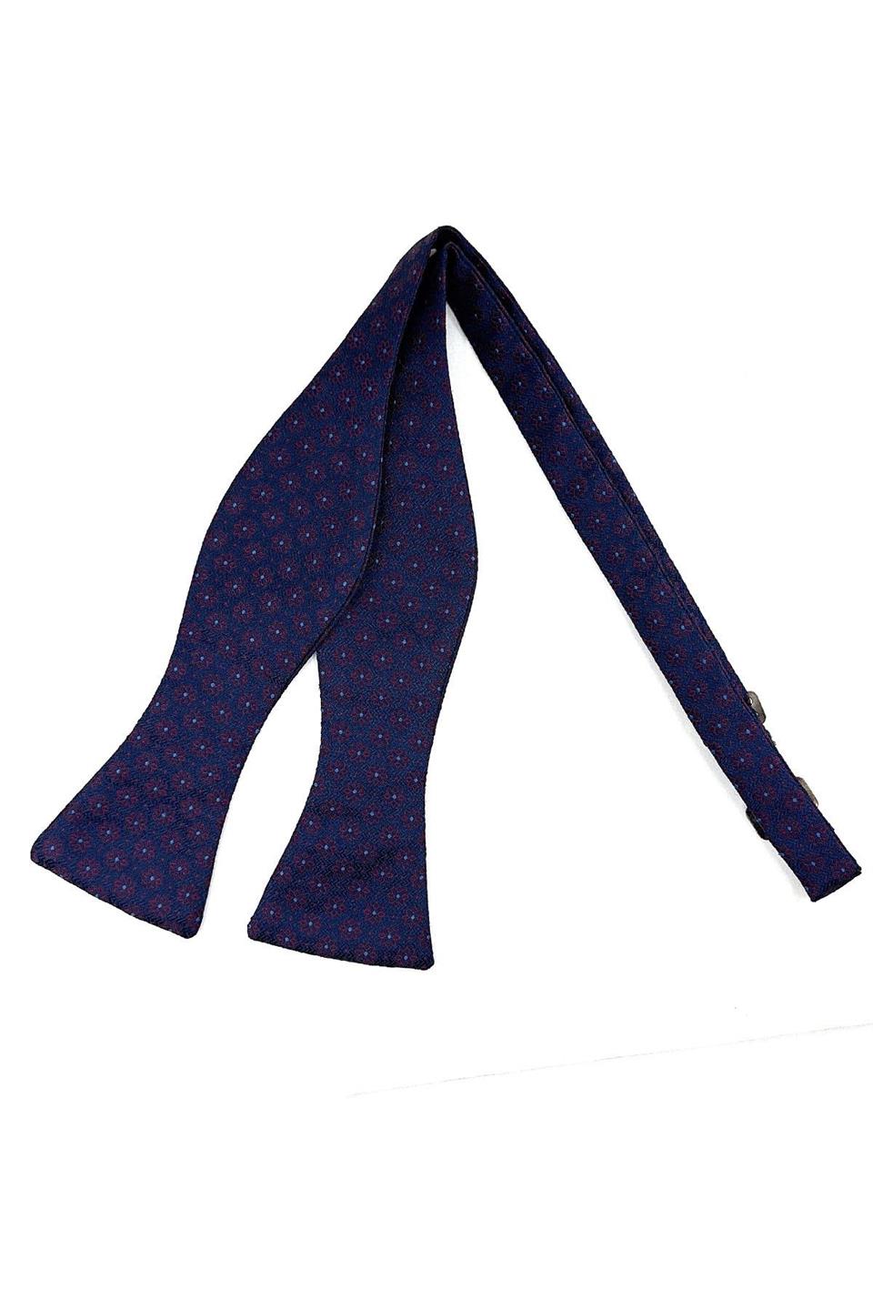 Lacivert Motif Desen Açık Papyon AP163