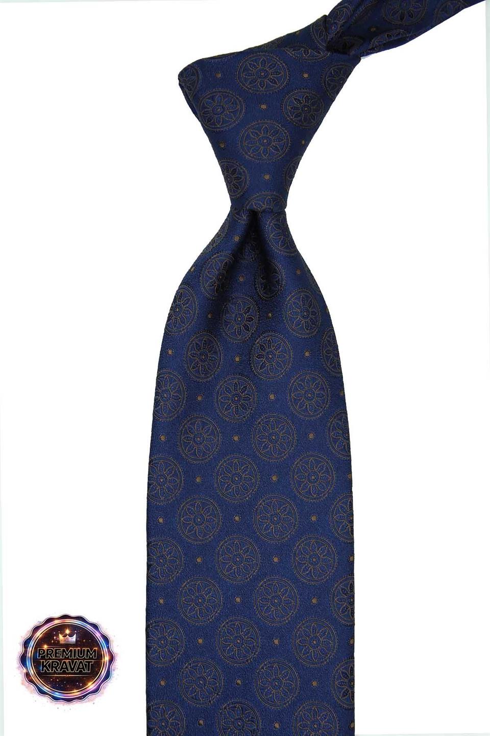 Lacivert Motif Kravat