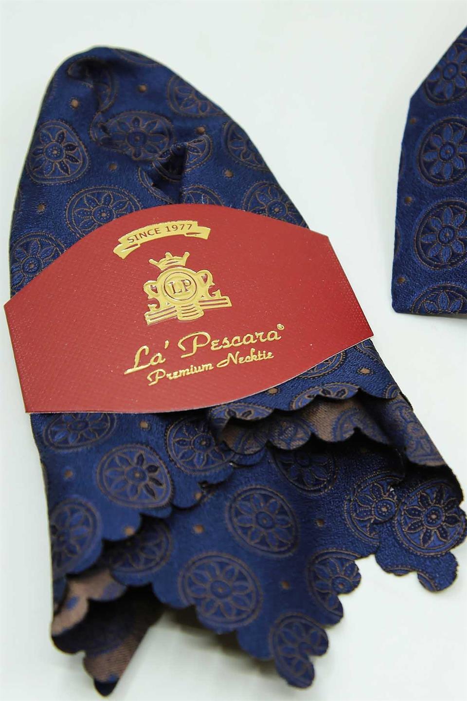 Lacivert Motif Kravat