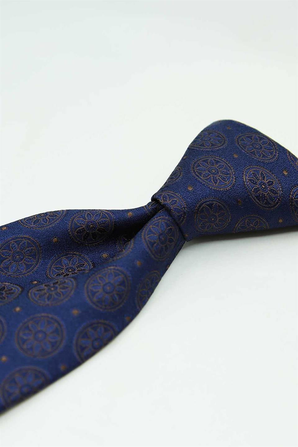 Lacivert Motif Kravat