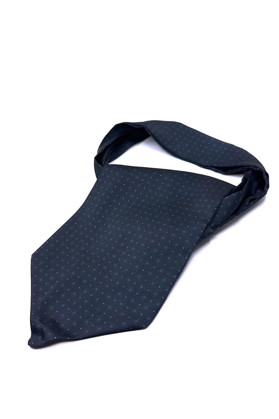 Lacivert Nokta Desen Erkek Fular K440