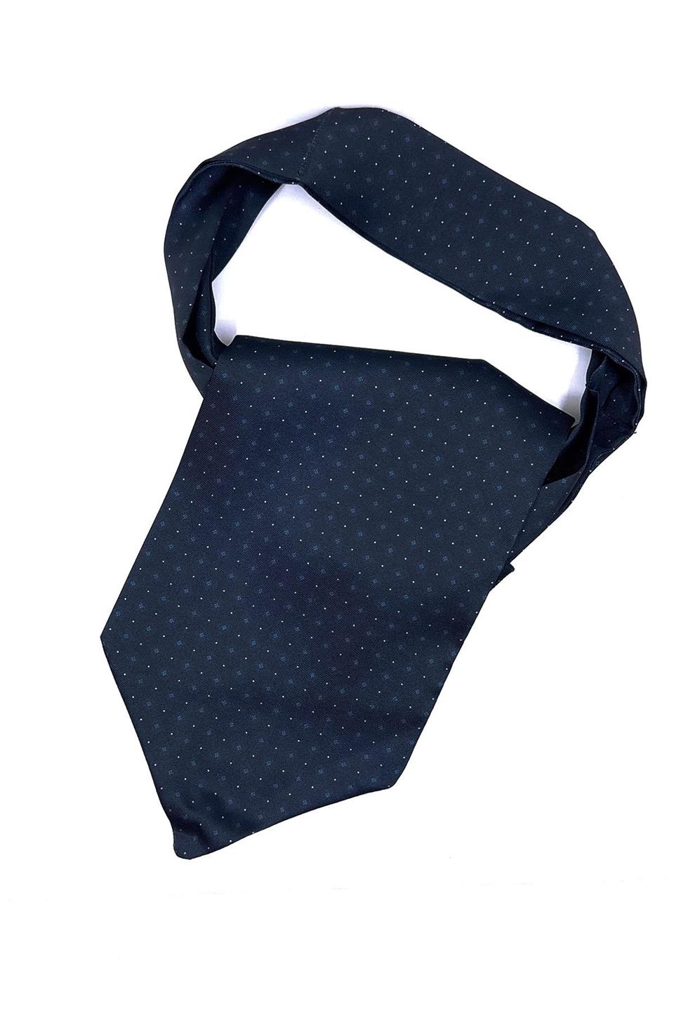 Lacivert Nokta Desen Erkek Fular K440