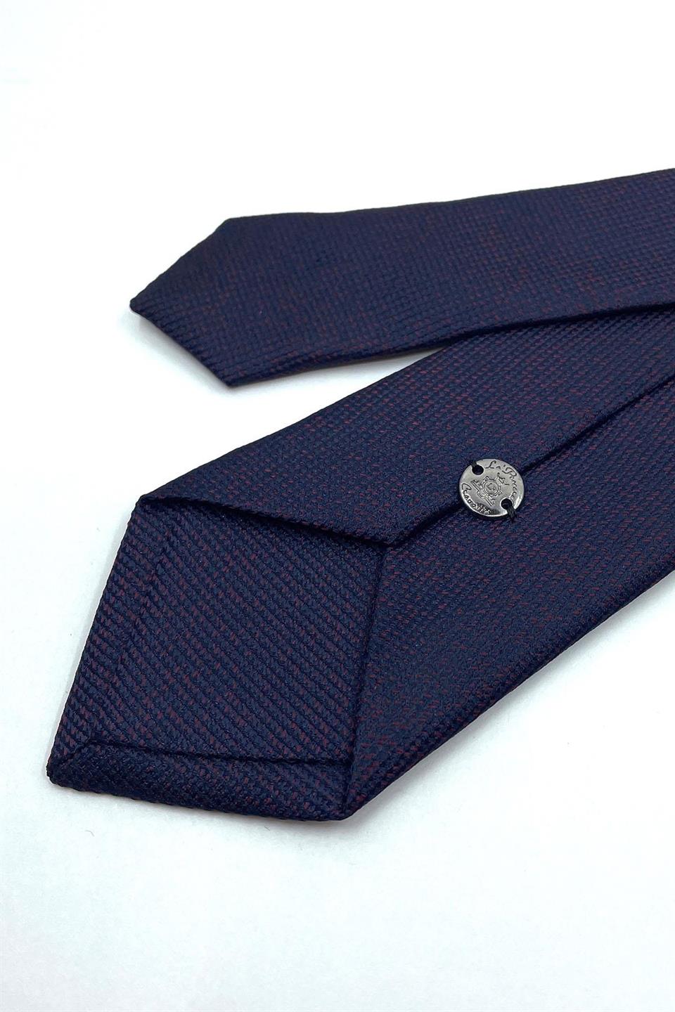 Lacivert Nokta Desen İnce Kravat SK7619