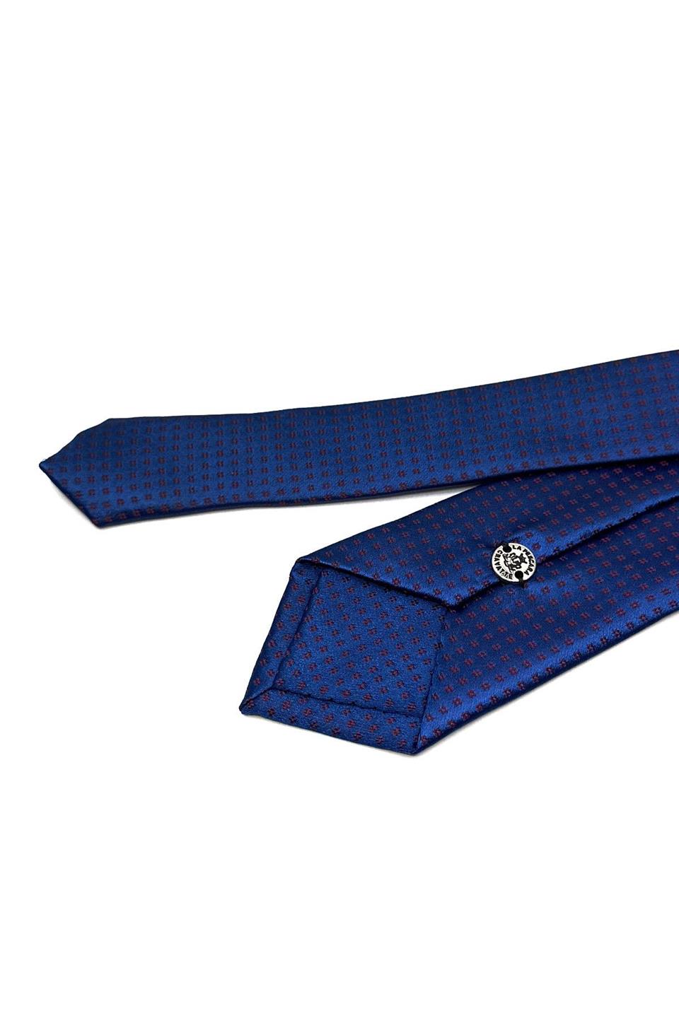 Lacivert Nokta Desen İnce Kravat SK7867