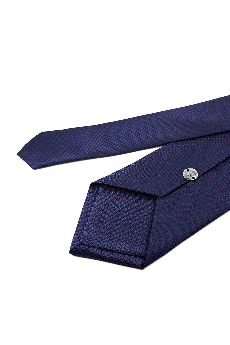 Lacivert Nokta Desen Mendilli Klasik Kravat KK11208
