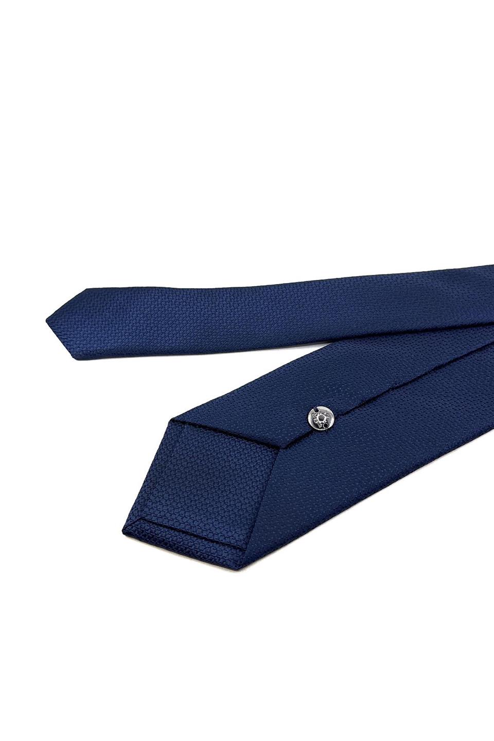 Lacivert Nokta Desen Mendilli Klasik Kravat KK11300