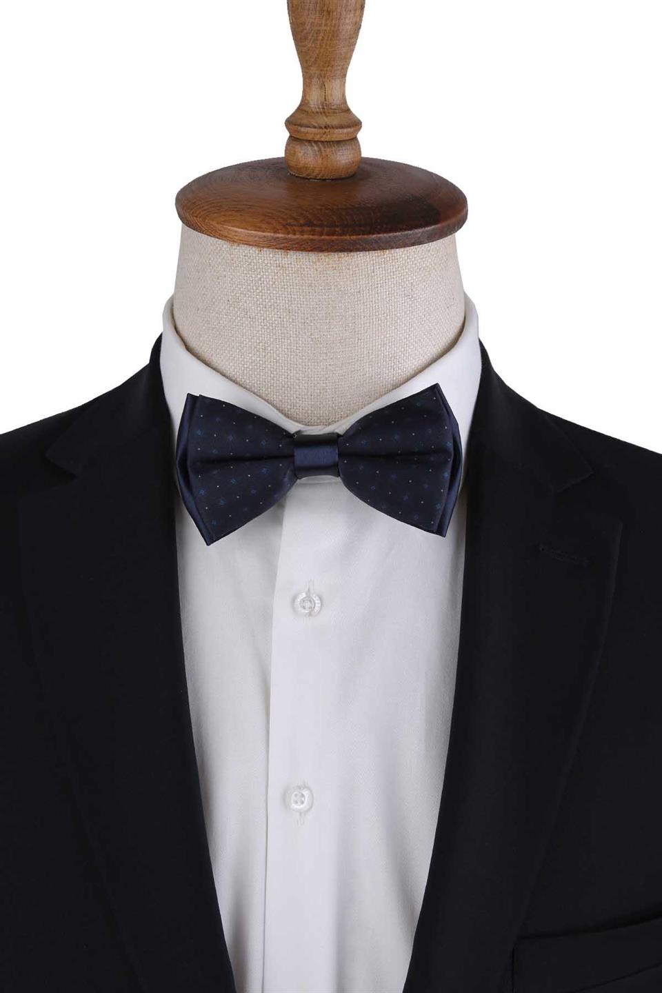 Lacivert Nokta Desen Papyon P1970