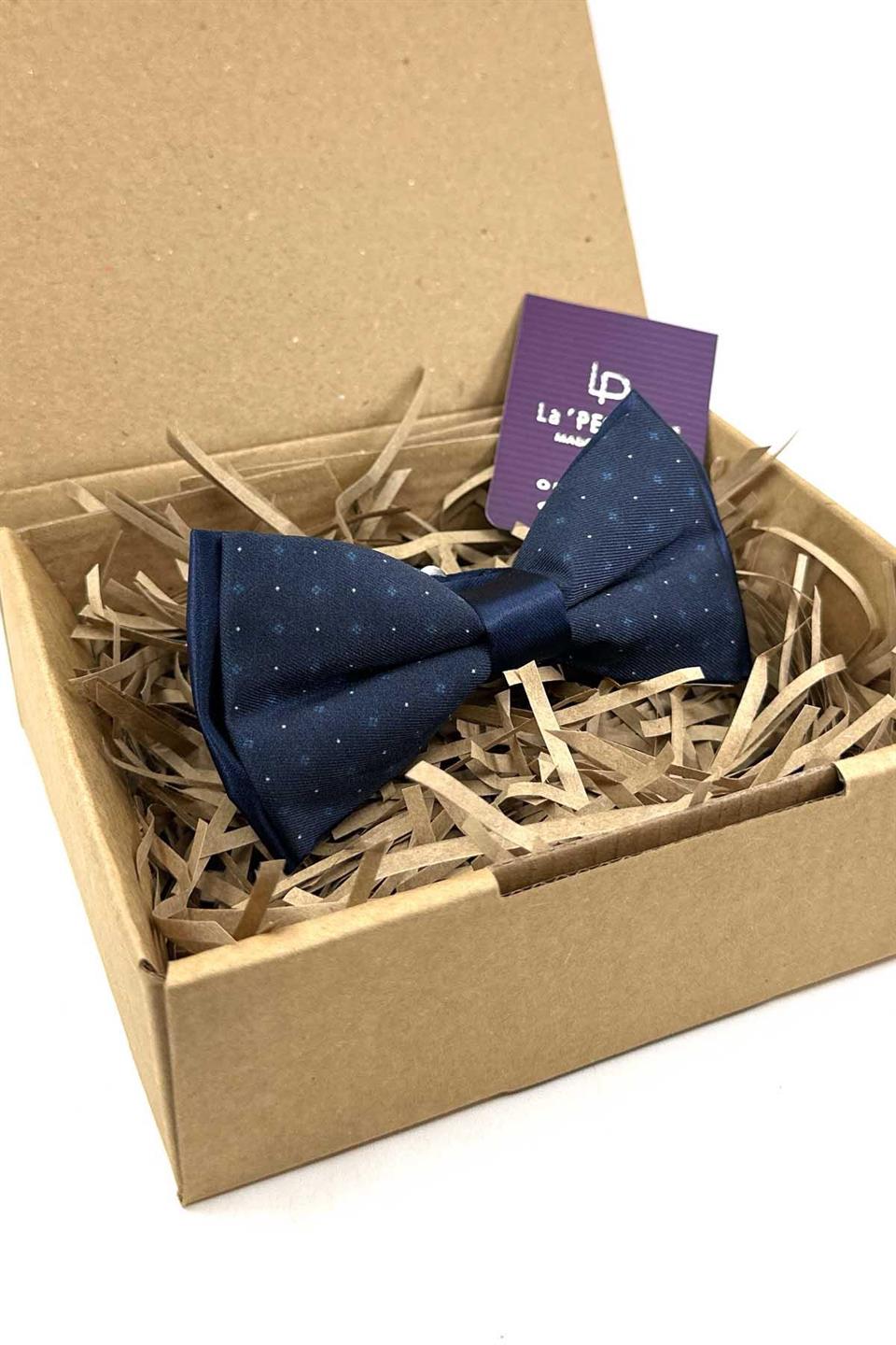 Lacivert Nokta Desen Papyon P1970