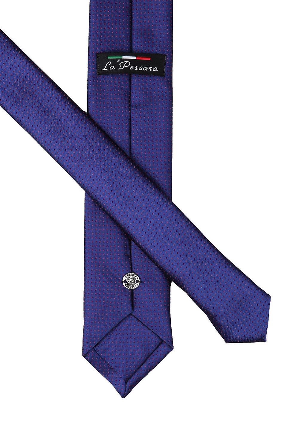 Lacivert Nokta Desen Slim Kravat SK6911