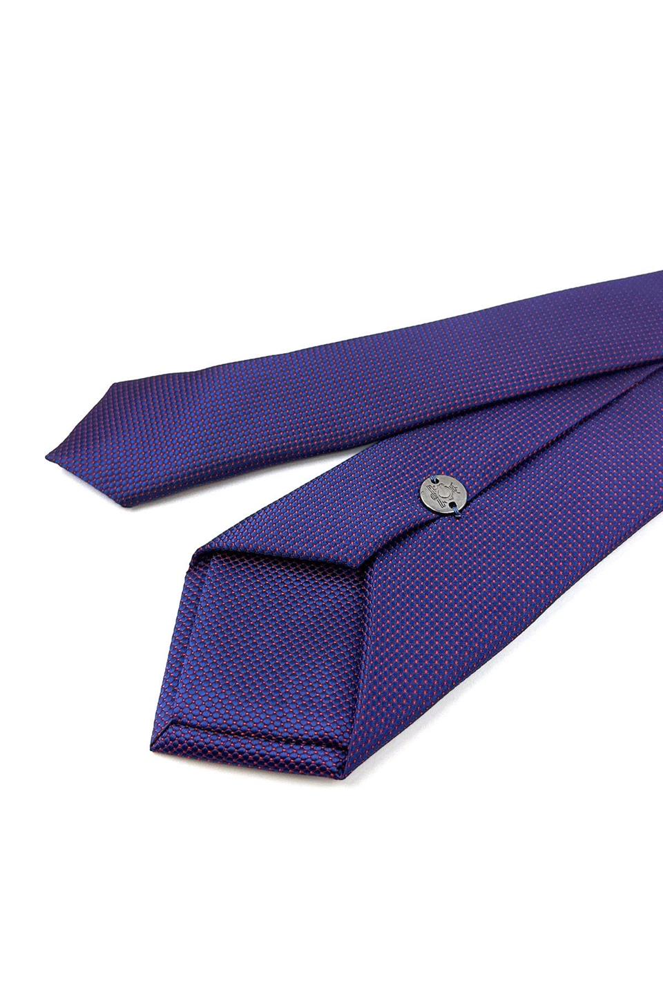 Lacivert Nokta Desen Slim Kravat SK7673