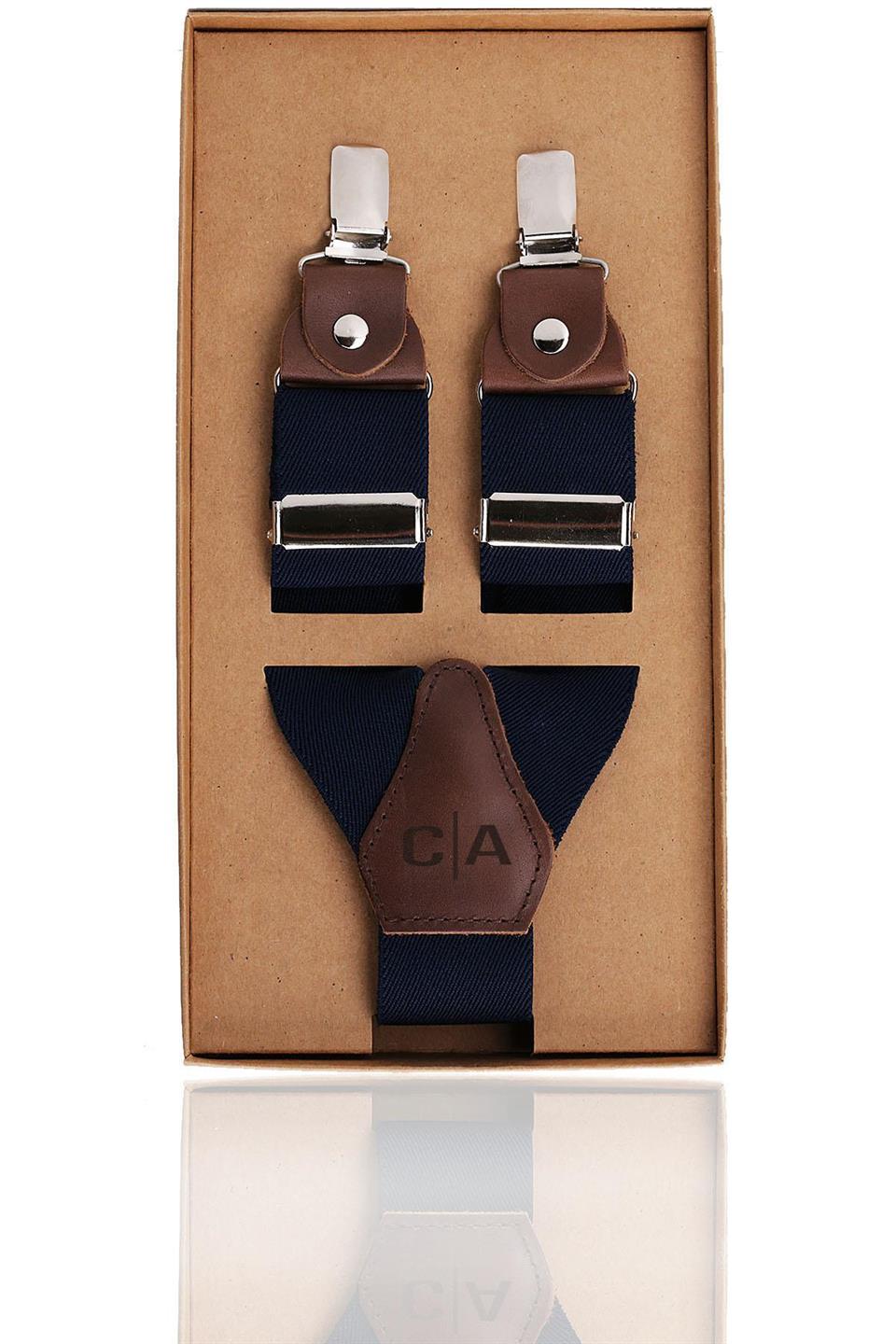 Lacivert Renk İsme Özel Pantolon Askısı 