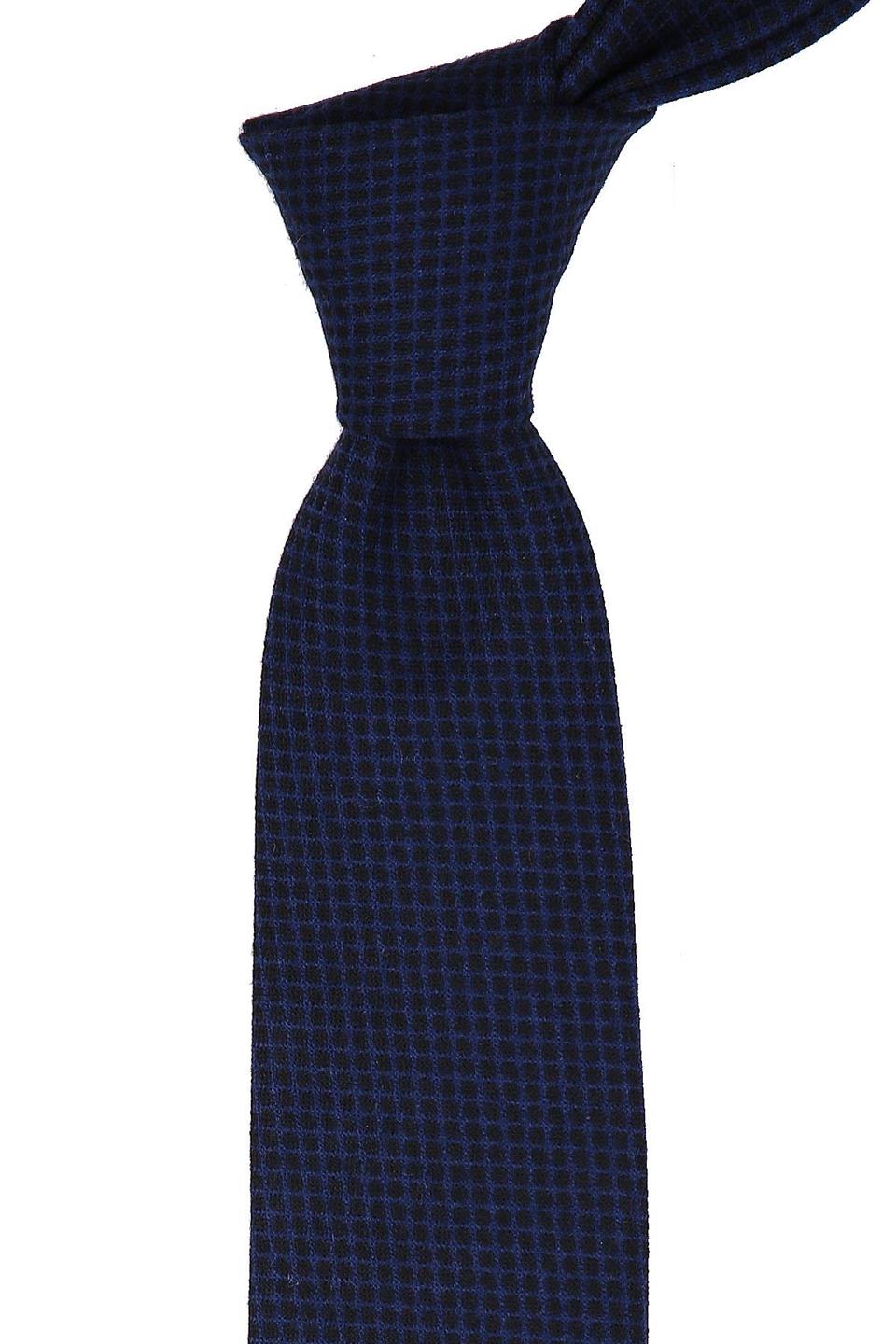Lacivert Yün Mendilli Klasik Kravat KK9036