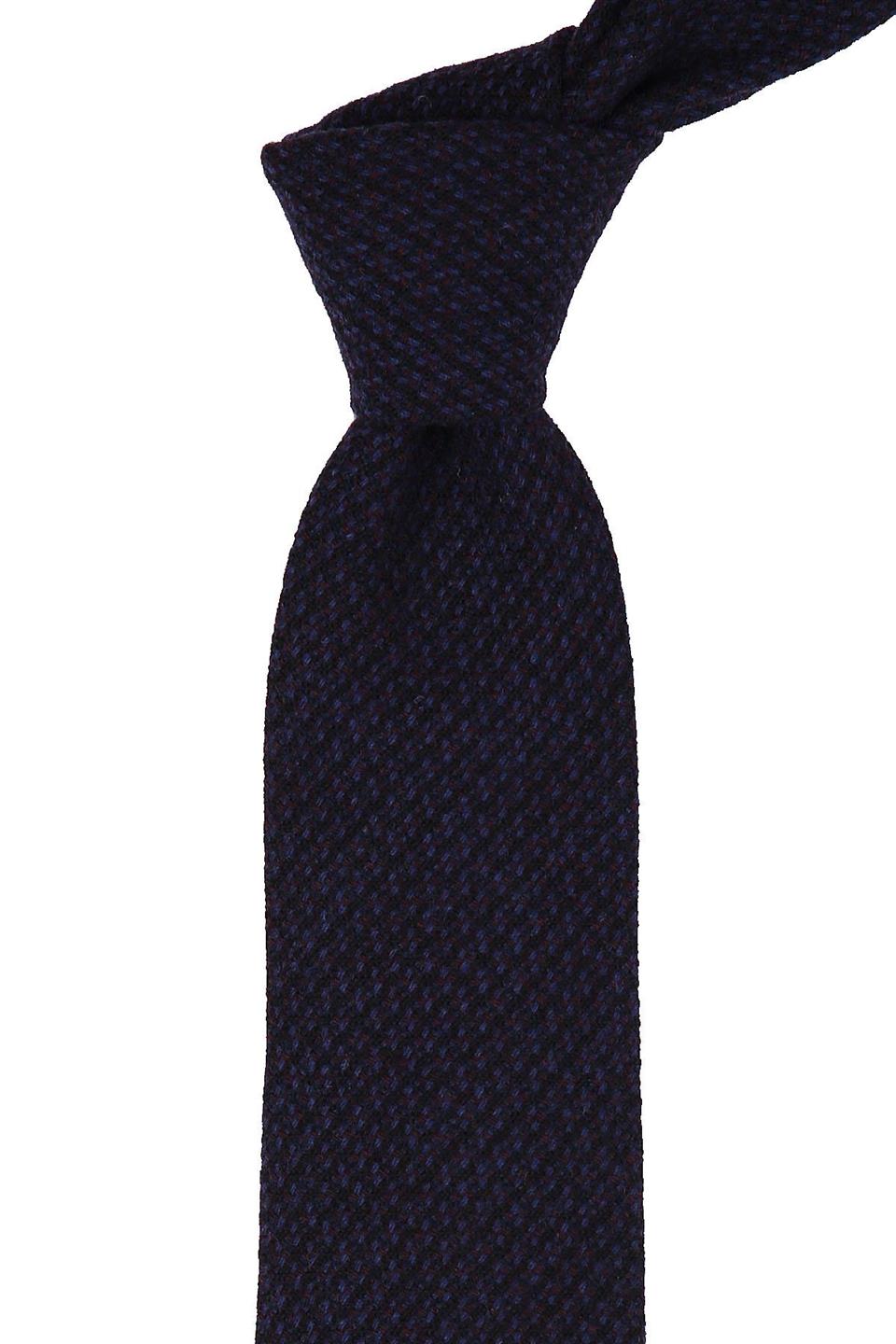 Lacivert Yün Mendilli Klasik Kravat KK9046