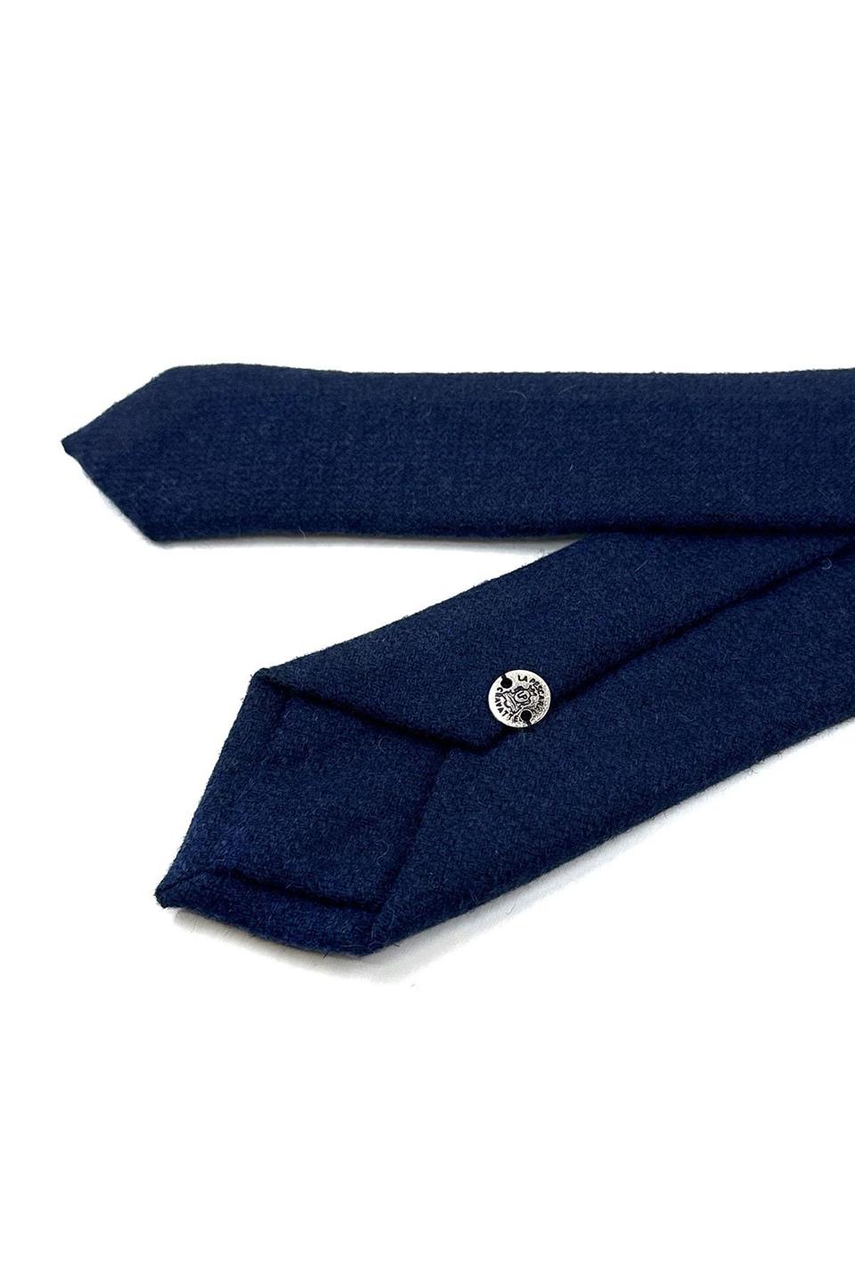 Lacivert Yün Slim Kravat SK7789