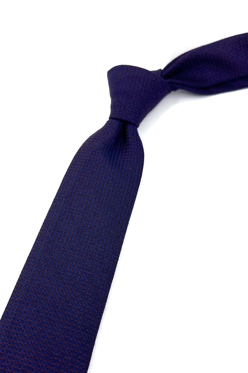 Lacivert Yün Slim Kravat SK7798