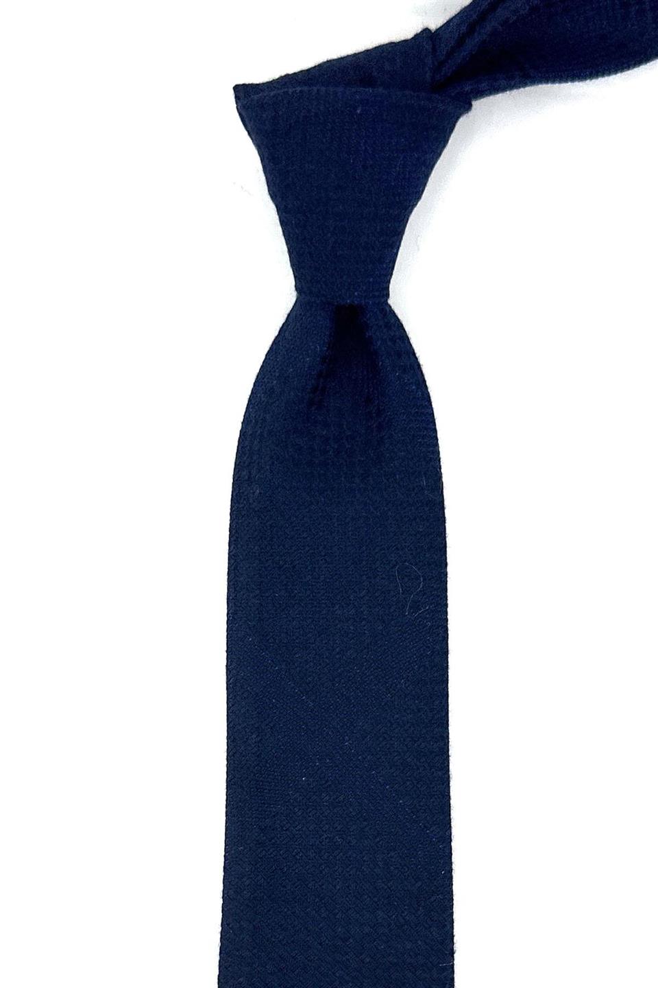 Lacivert Yün Slim Kravat SK7800