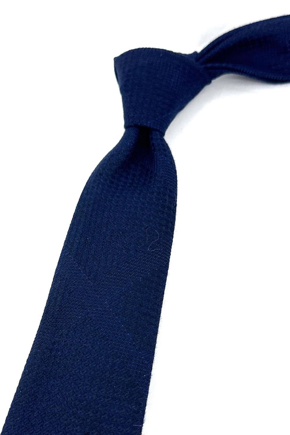 Lacivert Yün Slim Kravat SK7800