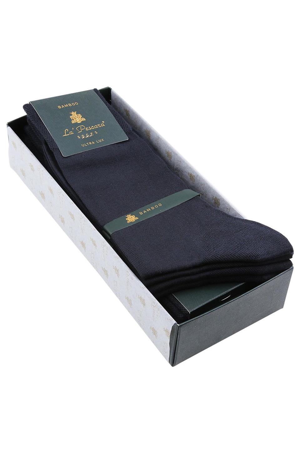 LaPescara Ultra Lüks 6lı Füme Bambu Klasik Erkek Çorap Set CRP176