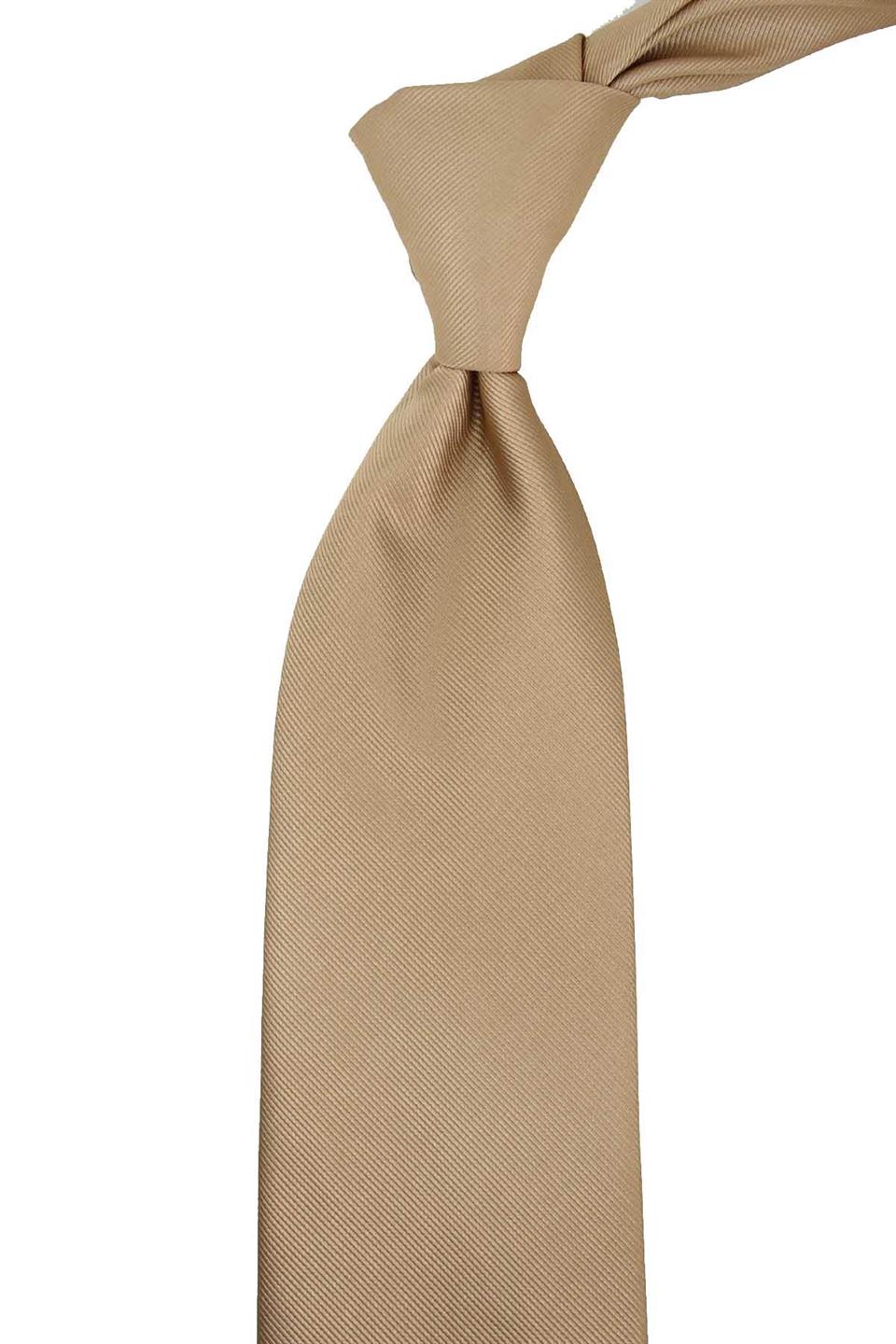 Latte Reps Dokulu Düz Mendilli Klasik Kravat KK13179