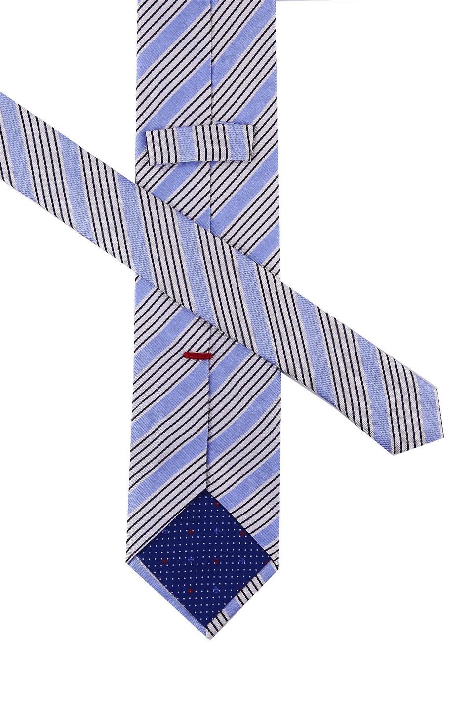Liviano Style Lila Çizgi Desen İtalyan İpek Kravat İK863