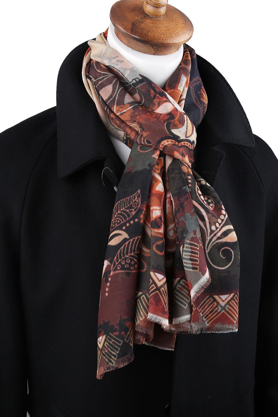 Ludlow Style Kahverengi İtalyan Modal Kaşkol MDL31